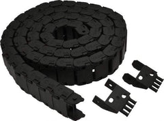 Igus - 6 Ft. Long, Igumid G, Snap Open Cable and Hose Carrier - 1-1/2 Inch Inside Width x 0.67 Inch Inside Height, 1.93 Inch Outside Width x 0.94 Inch Outside Height, 1-1/2 Inch Bend Radius - Industrial Tool & Supply