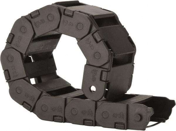 Igus - 1 Ft. Long, Igumid G, Snap Open Cable and Hose Carrier - 1.97 Inch Inside Width x 0.67 Inch Inside Height, 2.4 Inch Outside Width x 0.94 Inch Outside Height, 1-1/2 Inch Bend Radius - Industrial Tool & Supply