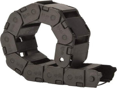 Igus - 1 Ft. Long, Igumid G, Snap Open Cable and Hose Carrier - 1.97 Inch Inside Width x 0.67 Inch Inside Height, 2.4 Inch Outside Width x 0.94 Inch Outside Height, 1-1/2 Inch Bend Radius - Industrial Tool & Supply