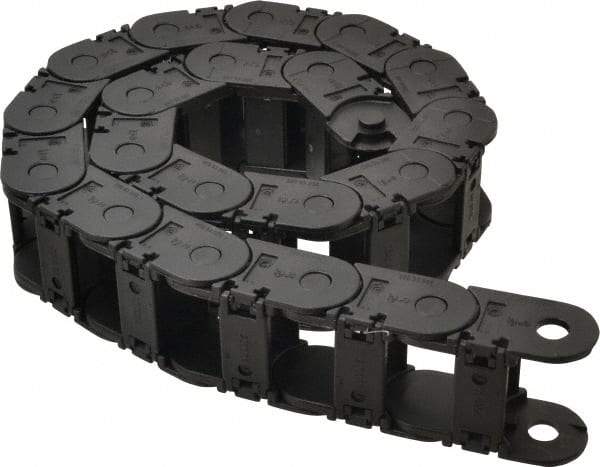 Igus - 3 Ft. Long, Igumid G, Snap Open Cable and Hose Carrier - 1-1/2 Inch Inside Width x 0.98 Inch Inside Height, 2.13 Inch Outside Width x 1.38 Inch Outside Height, 2.16 Inch Bend Radius - Industrial Tool & Supply