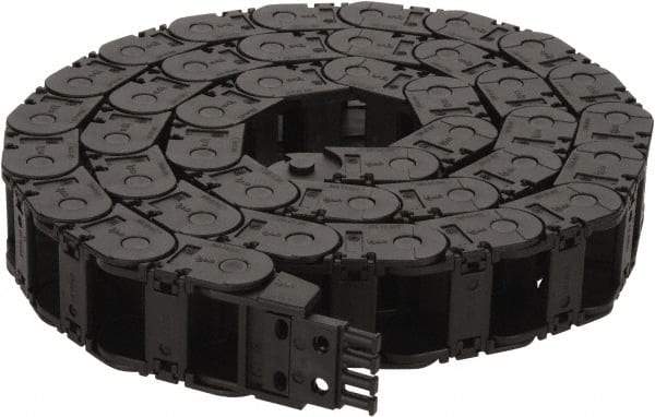 Igus - 6 Ft. Long, Igumid G, Snap Open Cable and Hose Carrier - 1-1/2 Inch Inside Width x 0.98 Inch Inside Height, 2.13 Inch Outside Width x 1.38 Inch Outside Height, 2.16 Inch Bend Radius - Industrial Tool & Supply