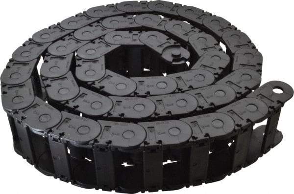 Igus - 6 Ft. Long, Igumid G, Snap Open Cable and Hose Carrier - 2.24 Inch Inside Width x 0.98 Inch Inside Height, 2.87 Inch Outside Width x 1.38 Inch Outside Height, 2.16 Inch Bend Radius - Industrial Tool & Supply