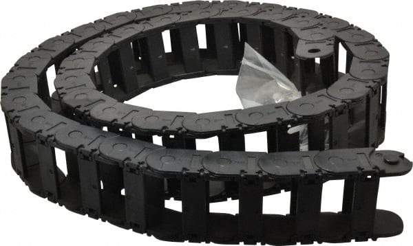 Igus - 6 Ft. Long, Igumid G, Snap Open Cable and Hose Carrier - 2.24 Inch Inside Width x 0.98 Inch Inside Height, 2.87 Inch Outside Width x 1.38 Inch Outside Height, 4.92 Inch Bend Radius - Industrial Tool & Supply