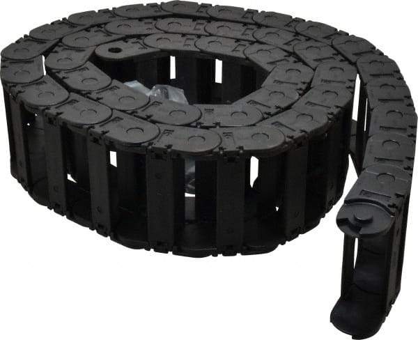 Igus - 6 Ft. Long, Igumid G, Snap Open Cable and Hose Carrier - 3.03 Inch Inside Width x 0.98 Inch Inside Height, 3.66 Inch Outside Width x 1.38 Inch Outside Height, 2.16 Inch Bend Radius - Industrial Tool & Supply