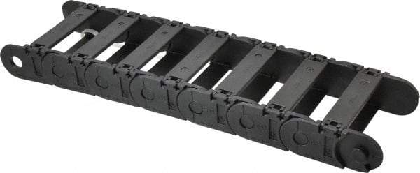 Igus - 1 Ft. Long, Igumid G, Snap Open Cable and Hose Carrier - 3.03 Inch Inside Width x 0.98 Inch Inside Height, 3.66 Inch Outside Width x 1.38 Inch Outside Height, 2.16 Inch Bend Radius - Industrial Tool & Supply