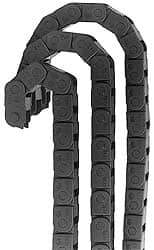 Igus - 6 Ft. Long, Igumid G, Fixed Open Cable and Hose Carrier - 1.97 Inch Inside Width x 0.41 Inch Inside Height, 2.24 Inch Outside Width x 0.59 Inch Outside Height, 1.1 Inch Bend Radius - Industrial Tool & Supply