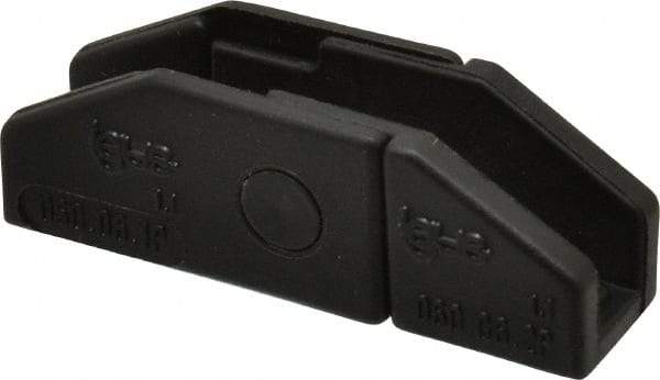 Igus - 0.49 Inch Outside Width x 0.59 Inch Outside Height, Cable and Hose Carrier Plastic Zipper Mounting Bracket Set - 1.1 Inch Bend Radius, 0.24 Inch Inside Width x 0.41 Inch Inside Height - Industrial Tool & Supply