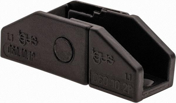 Igus - 0.65 Inch Outside Width x 0.59 Inch Outside Height, Cable and Hose Carrier Plastic Zipper Mounting Bracket Set - 1.1 Inch Bend Radius, 0.39 Inch Inside Width x 0.41 Inch Inside Height - Industrial Tool & Supply