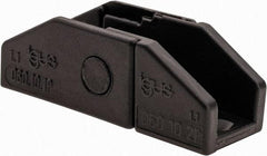 Igus - 0.65 Inch Outside Width x 0.59 Inch Outside Height, Cable and Hose Carrier Plastic Zipper Mounting Bracket Set - 1.1 Inch Bend Radius, 0.39 Inch Inside Width x 0.41 Inch Inside Height - Industrial Tool & Supply