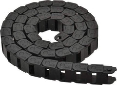 Igus - 3 Ft. Long, Igumid G, Fixed Open Cable and Hose Carrier - 0.63 Inch Inside Width x 0.41 Inch Inside Height, 0.89 Inch Outside Width x 0.59 Inch Outside Height, 1.1 Inch Bend Radius - Industrial Tool & Supply