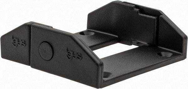 Igus - 1.85 Inch Outside Width x 0.59 Inch Outside Height, Cable and Hose Carrier Plastic Zipper Mounting Bracket Set - 1.1 Inch Bend Radius, 1.57 Inch Inside Width x 0.41 Inch Inside Height - Industrial Tool & Supply