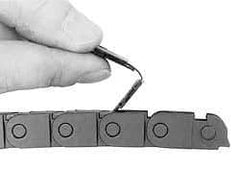 Igus - 1 Ft. Long, Igumid G, Snap Open Cable and Hose Carrier - 0.24 Inch Inside Width x 0.41 Inch Inside Height, 0.49 Inch Outside Width x 0.59 Inch Outside Height, 1.1 Inch Bend Radius - Industrial Tool & Supply