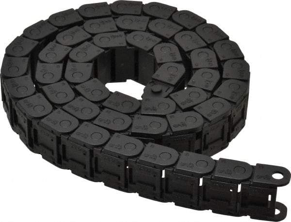 Igus - 3 Ft. Long, Igumid G, Snap Open Cable and Hose Carrier - 0.79 Inch Inside Width x 0.41 Inch Inside Height, 1.06 Inch Outside Width x 0.59 Inch Outside Height, 1.1 Inch Bend Radius - Industrial Tool & Supply