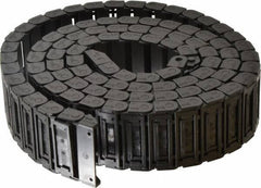 Igus - 6 Ft. Long, Igumid G, Snap Open Cable and Hose Carrier - 1.97 Inch Inside Width x 0.41 Inch Inside Height, 2.24 Inch Outside Width x 0.59 Inch Outside Height, 1.1 Inch Bend Radius - Industrial Tool & Supply