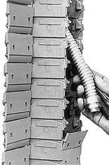 Igus - 3 Ft. Long, Igumid G, Snap Open Cable and Hose Carrier - 4.53 Inch Inside Width x 1.77 Inch Inside Height, 5.23 Inch Outside Width x 2.52 Inch Outside Height, 5.9055 Inch Bend Radius - Industrial Tool & Supply