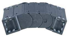 Igus - 3.62 Inch Outside Width x 1.97 Inch Outside Height, Cable and Hose Carrier Steel Tube Mounting Bracket Set - 4.92 Inch Bend Radius, 2.95 Inch Inside Width x 1.38 Inch Inside Height - Industrial Tool & Supply