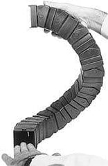 Igus - 3 Ft. Long, Igumid G, Snap Open Cable and Hose Carrier - 1.26 Inch Inside Width x 1.26 Inch Inside Height, 1.97 Inch Outside Width x 1.97 Inch Outside Height, 7.87 Inch Bend Radius - Industrial Tool & Supply