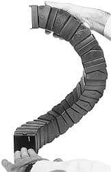 Igus - 1 Ft. Long, Igumid G, Snap Open Cable and Hose Carrier - 1.97 Inch Inside Width x 1.97 Inch Inside Height, 2.68 Inch Outside Width x 2.68 Inch Outside Height, 5.91 Inch Bend Radius - Industrial Tool & Supply