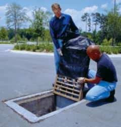 UltraTech - 28" Long x 28" Wide, Polypropylene Grate Guard - Black, Use for Sediment Only - Industrial Tool & Supply