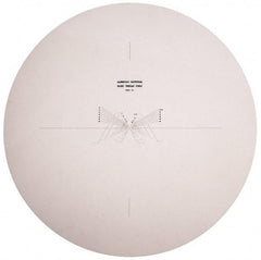 Made in USA - 14 Inch Diameter, Screw Thread, Mylar Optical Comparator Chart and Reticle - For Use with 10x Magnification - Industrial Tool & Supply
