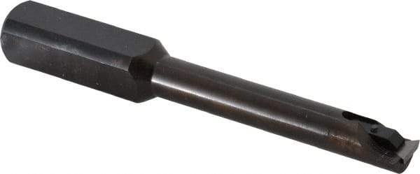 Made in USA - 0.55" Min Bore Diam, 5" OAL, 3/4" Shank Diam, Indexable Boring Bar - 3" Max Bore Depth, TPEE 730 Insert, Clamp Holding Method - Industrial Tool & Supply
