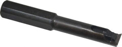 Made in USA - 0.475" Min Bore Diam, 3-1/4" OAL, 1/2" Shank Diam, Indexable Boring Bar - 1-3/4" Max Bore Depth, TPEE 730 Insert, Clamp Holding Method - Industrial Tool & Supply