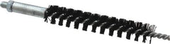 Schaefer Brush - 4" Brush Length, 5/8" Diam, Nylon Single Stem, Single Spiral Condenser Tube Brush - 6-1/4" Long, Nylon, 1/4-28 Male Connection - Industrial Tool & Supply
