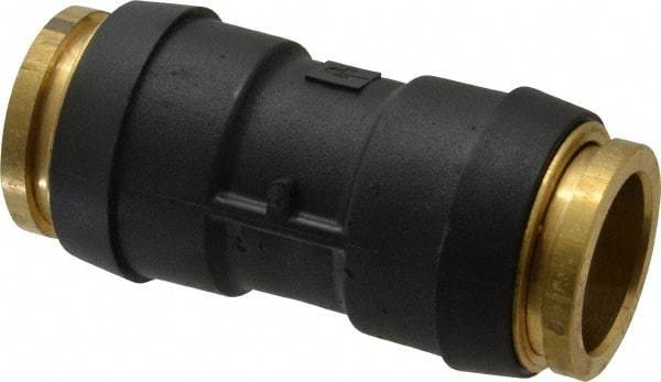 Parker - 3/4" Tube OD, Composite Push-to-Connect Tube Union - Tube to Tube Connection, 250 Max psi, Buna-N O-Ring, -40 to 200°F Working Temp - Industrial Tool & Supply