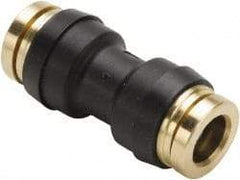 Parker - 1/2" Tube OD, Composite Push-to-Connect Tube Union - Tube to Tube Connection, 250 Max psi, Buna-N O-Ring, -40 to 200°F Working Temp - Industrial Tool & Supply