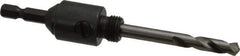 Starrett - 9/16 to 1-3/16" Tool Diam Compatibility, Straight Shank, Stainless Steel Integral Pilot Drill, Hole Cutting Tool Arbor - 1/4" Min Chuck, Hex Shank Cross Section, Threaded Shank Attachment, For SH, DH, CT & D Hole Saws - Industrial Tool & Supply