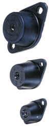 Tech Products - 1/2-13 Bolt Thread, 5-1/2" Long x 3-3/8" Wide x 1-3/4" High Standard Deflection Stud Mount Leveling Pad & Mount - 250 Max Lb Capacity, 2-1/2" Base Diam - Industrial Tool & Supply