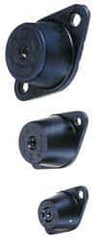 Tech Products - 1/2-13 Bolt Thread, 5-1/2" Long x 3-3/8" Wide x 1-3/4" High Standard Deflection Stud Mount Leveling Pad & Mount - 250 Max Lb Capacity, 2-1/2" Base Diam - Industrial Tool & Supply
