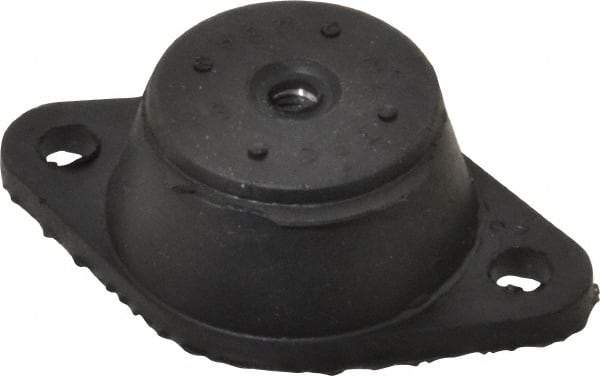 Tech Products - 3/8-16 Bolt Thread, 3-7/8" Long x 2-3/8" Wide x 1-1/4" High Standard Deflection Stud Mount Leveling Pad & Mount - 170 Max Lb Capacity, 1-3/4" Base Diam - Industrial Tool & Supply
