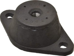 Tech Products - 3/8-16 Bolt Thread, 3-7/8" Long x 2-3/8" Wide x 1-1/4" High Standard Deflection Stud Mount Leveling Pad & Mount - 550 Max Lb Capacity, 1-3/4" Base Diam - Industrial Tool & Supply
