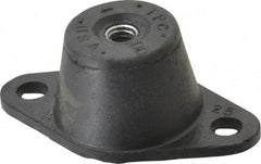 Tech Products - 5/16-18 Bolt Thread, 3-1/8" Long x 1-3/4" Wide x 1-1/4" High Double Deflection Stud Mount Leveling Pad & Mount - 70 Max Lb Capacity, 1-1/4" Base Diam - Industrial Tool & Supply