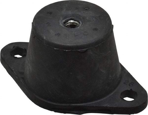 Tech Products - 3/8-16 Bolt Thread, 3-7/8" Long x 2-3/8" Wide x 1-3/4" High Double Deflection Stud Mount Leveling Pad & Mount - 170 Max Lb Capacity, 1-3/4" Base Diam - Industrial Tool & Supply