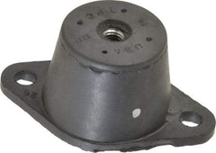 Tech Products - 3/8-16 Bolt Thread, 3-7/8" Long x 2-3/8" Wide x 1-3/4" High Double Deflection Stud Mount Leveling Pad & Mount - 550 Max Lb Capacity, 1-3/4" Base Diam - Industrial Tool & Supply