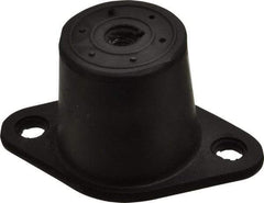 Tech Products - 1/2-13 Bolt Thread, 5-1/2" Long x 3-3/8" Wide x 2-7/8" High Double Deflection Stud Mount Leveling Pad & Mount - 750 Max Lb Capacity, 2-1/2" Base Diam - Industrial Tool & Supply
