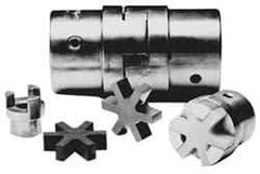 Boston Gear - 2-1/8" Max Bore Diam, FC45 Coupling Size, Flexible 3-Jaw Insert Coupling - 4-1/2" OD, Polyurethane, Order 2 Hubs & 1 Insert for Complete Coupling - Industrial Tool & Supply