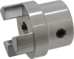 Boston Gear - 1/2" Max Bore Diam, FC15 Coupling Size, Flexible Half Coupling - 1-1/2" OD, 2.76" OAL, Steel - Industrial Tool & Supply