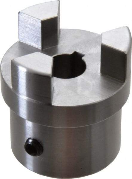 Boston Gear - 5/8" Max Bore Diam, FC20 Coupling Size, Flexible Half Coupling - 2" OD, 3.69" OAL, Steel - Industrial Tool & Supply