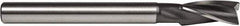 Union Butterfield - 15/32" Diam, 7/16" Shank, Diam, 3 Flutes, Straight Shank, Interchangeable Pilot Counterbore - 4-5/16" OAL, 1-1/4" Flute Length, Bright Finish, High Speed Steel - Industrial Tool & Supply