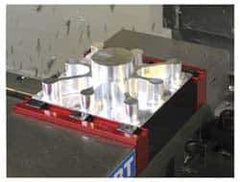 Mitee-Bite - 1" Wide x 1/2" High x 1/2" Thick, Single Variable Jaw Vise Jaw - Hard, Steel, Fixed Jaw, Compatible with Dyna-Force Clamps, Pitbull Clamps Vises - Industrial Tool & Supply