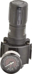 Norgren - 3/4 NPT Port, 220 CFM, Zinc Standard Regulator - 5 to 150 psi Range, 300 Max psi Supply Pressure, 1/4" Gauge Port Thread, 3.15" Wide x 6.67" High - Industrial Tool & Supply