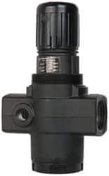 Norgren - 1 NPT Port, 480 CFM, Aluminum Heavy-Duty Regulator - 5 to 125 psi Range, 300 Max psi Supply Pressure, 1/4" Gauge Port Thread, 4-1/4" Wide x 7.09" High - Industrial Tool & Supply