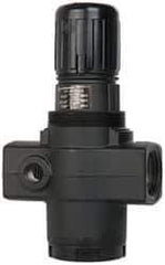 Norgren - 1 NPT Port, 480 CFM, Aluminum Heavy-Duty Regulator - 5 to 125 psi Range, 300 Max psi Supply Pressure, 1/4" Gauge Port Thread, 4-1/4" Wide x 7.09" High - Industrial Tool & Supply