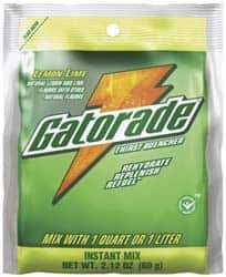 Gatorade - 2.12 oz Pack Lemon-Lime Activity Drink - Powdered, Yields 1 Qt - Industrial Tool & Supply