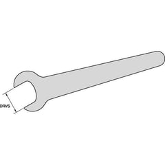 Kennametal - 7/8" Open End Wrench for Indexable Tools - Series Erickson - Industrial Tool & Supply