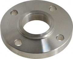 Value Collection - 2-1/2" Pipe, 7" OD, Stainless Steel, Threaded Pipe Flange - 5-1/2" Across Bolt Hole Centers, 3/4" Bolt Hole, 150 psi, Grades 304 & 304L - Industrial Tool & Supply