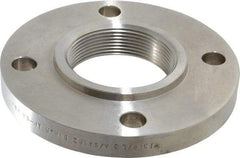 Value Collection - 3" Pipe, 7-1/2" OD, Stainless Steel, Threaded Pipe Flange - 6" Across Bolt Hole Centers, 3/4" Bolt Hole, 150 psi, Grades 304 & 304L - Industrial Tool & Supply